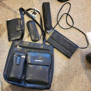 Strada Black  "In the Bag' Handbag with accesories